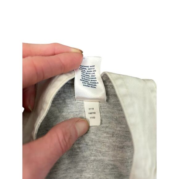 Vintage Y2K Baby Gap Romper Dress Overalls Khaki Cotton Lined size 6-12 months - Picture 8 of 13